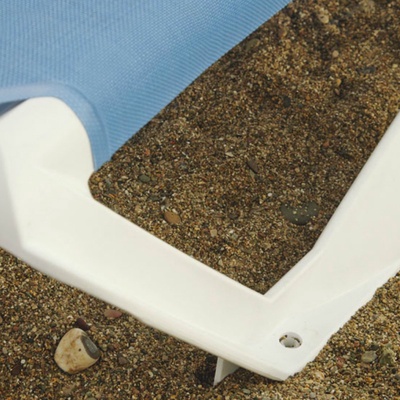 Tumbona Acqua 73x190x35 Blanca/azul